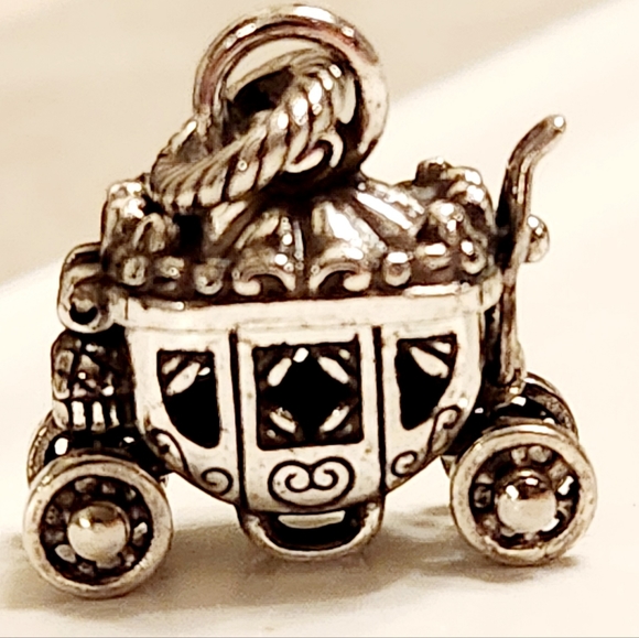 Brighton Vintage Retired Princess Carriage hanging Charm - Picture 4 of 10